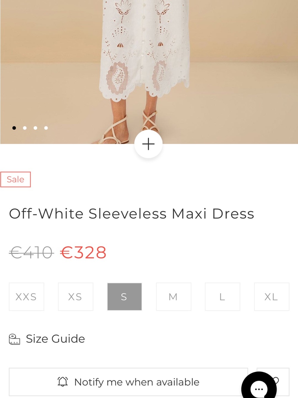 Farm Rio: Off-White Sleeveless Maxi Dress - Picture 7 of 11